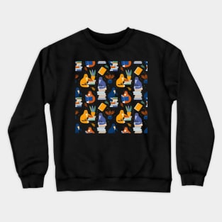 Books and Cats Crewneck Sweatshirt